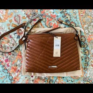 Rebecca Minkoff Edie Top Zip Crossbody, Dark Luggage